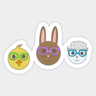 Easter Animals Sticker